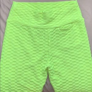 neon green leggings